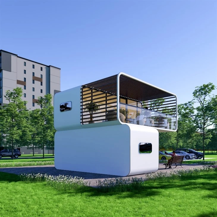 Two-layer Apple Pod Capsule House factory